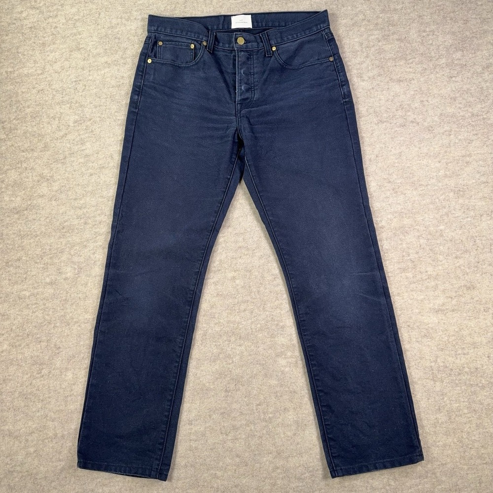 Sid Mashburn Slim Straight Pants Mens *32x28.5* Garment Dyed Canvas Button Fly